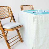 Full Length Card Tablecloth: Dottie in Green