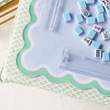 Full Length Card Tablecloth: Dottie in Green