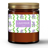 Natural Wax Candle in Amber Jar (9oz)