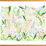 The "Bunnies by the Garden" Fine Art Print