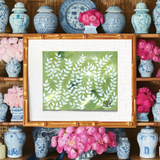 Chinoiserie Abstract en Vert Art Print (11x14in)