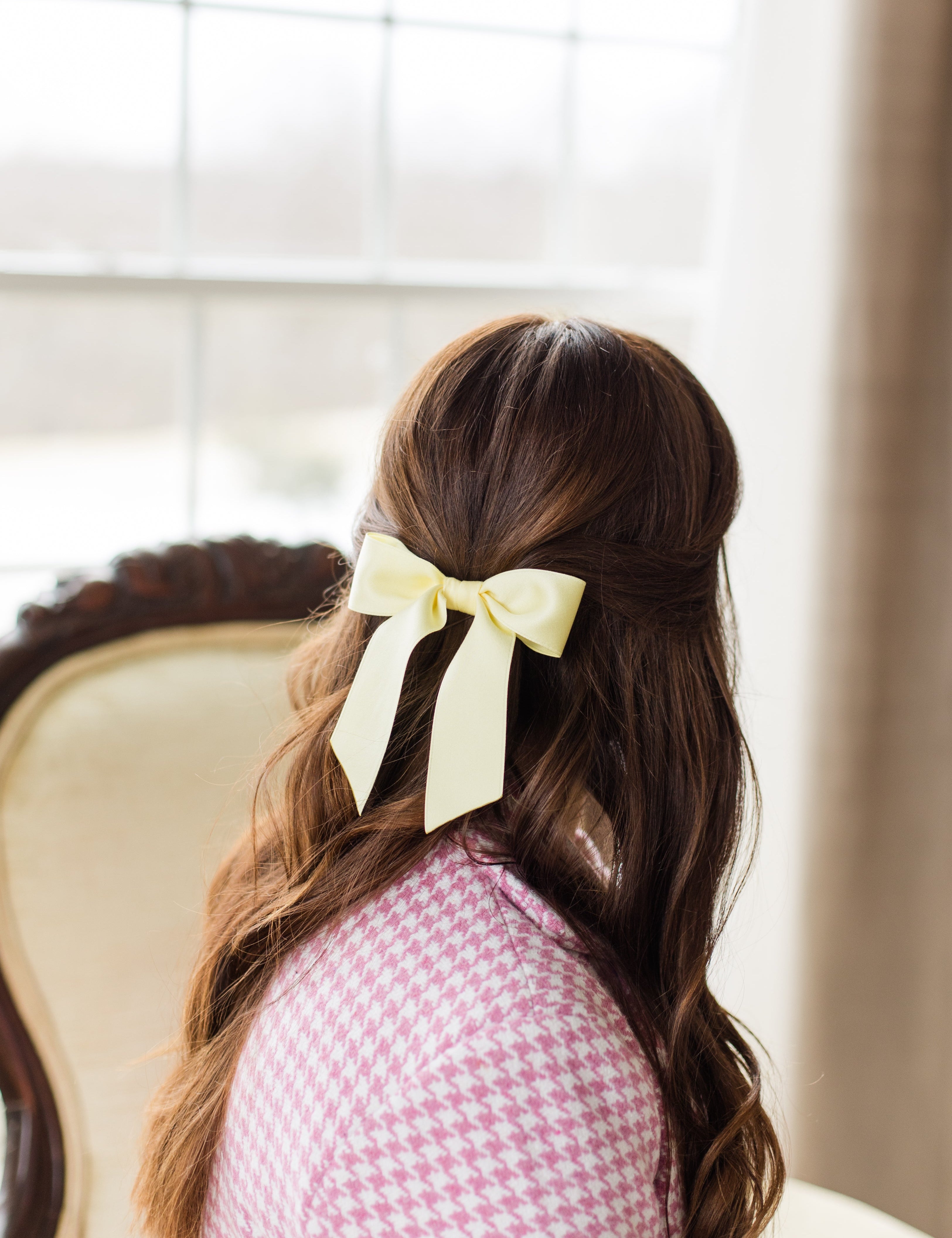 Delora Matte Satin Bow