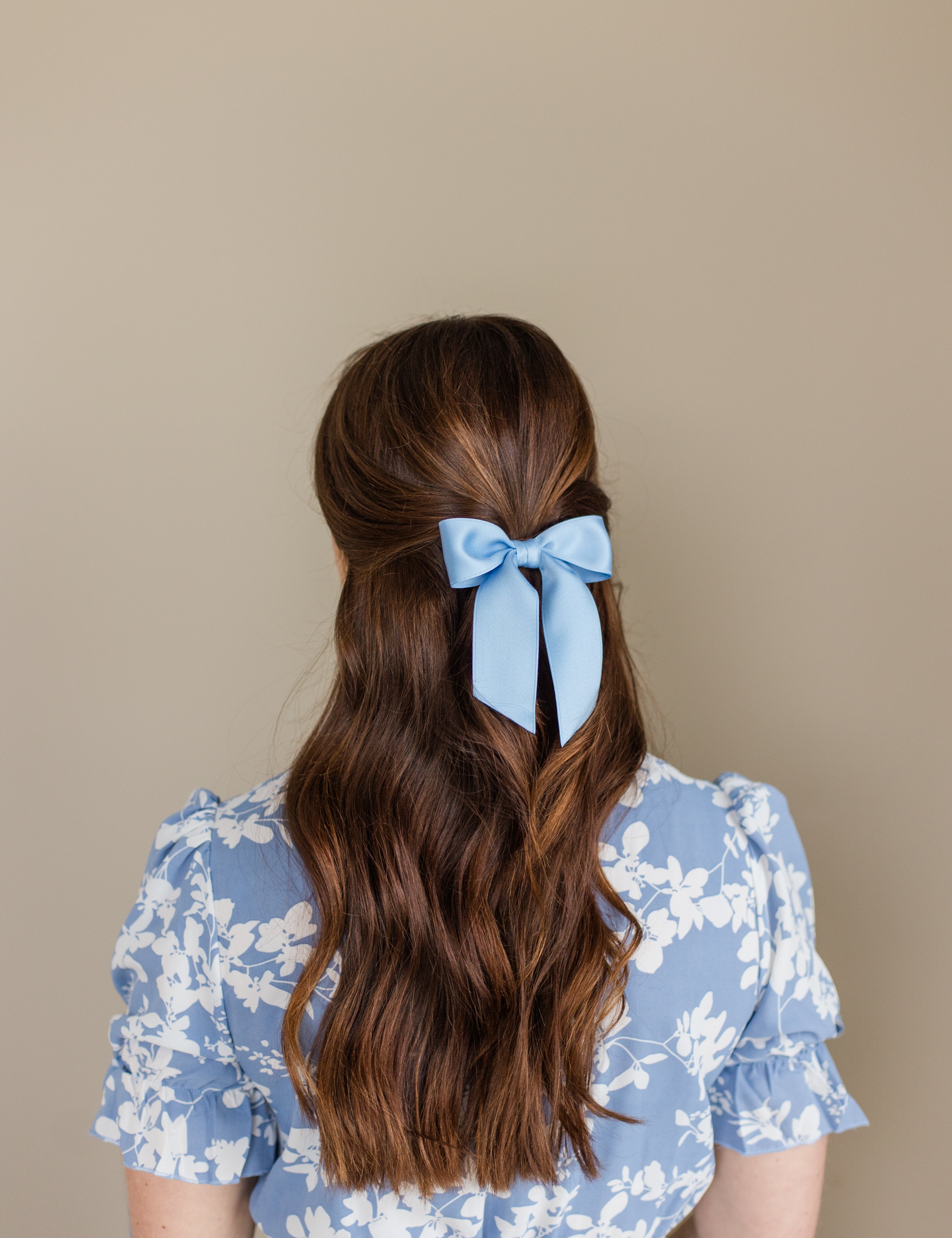 Delora Matte Satin Bow