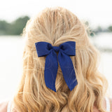 Delora Matte Satin Bow