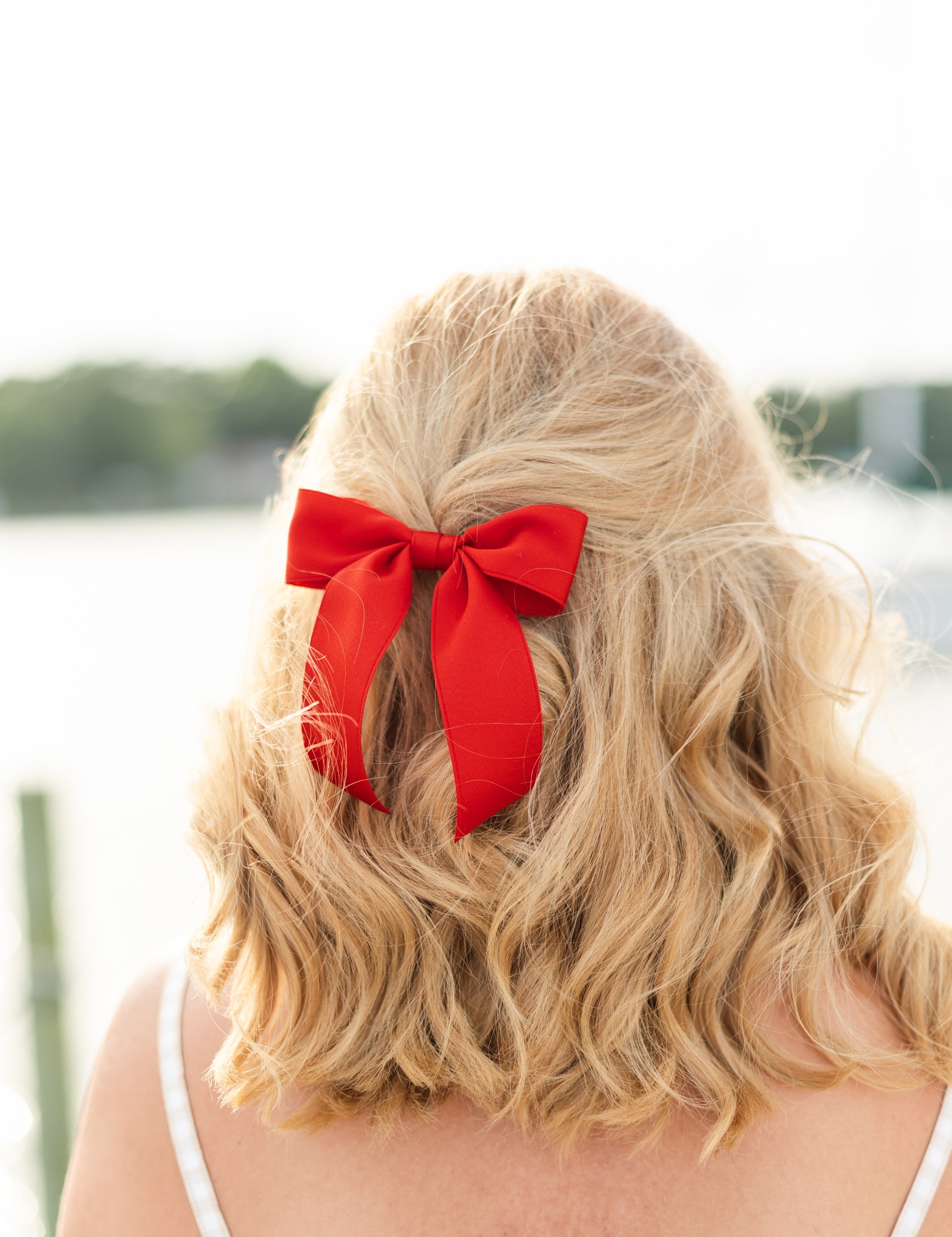 Delora Matte Satin Bow