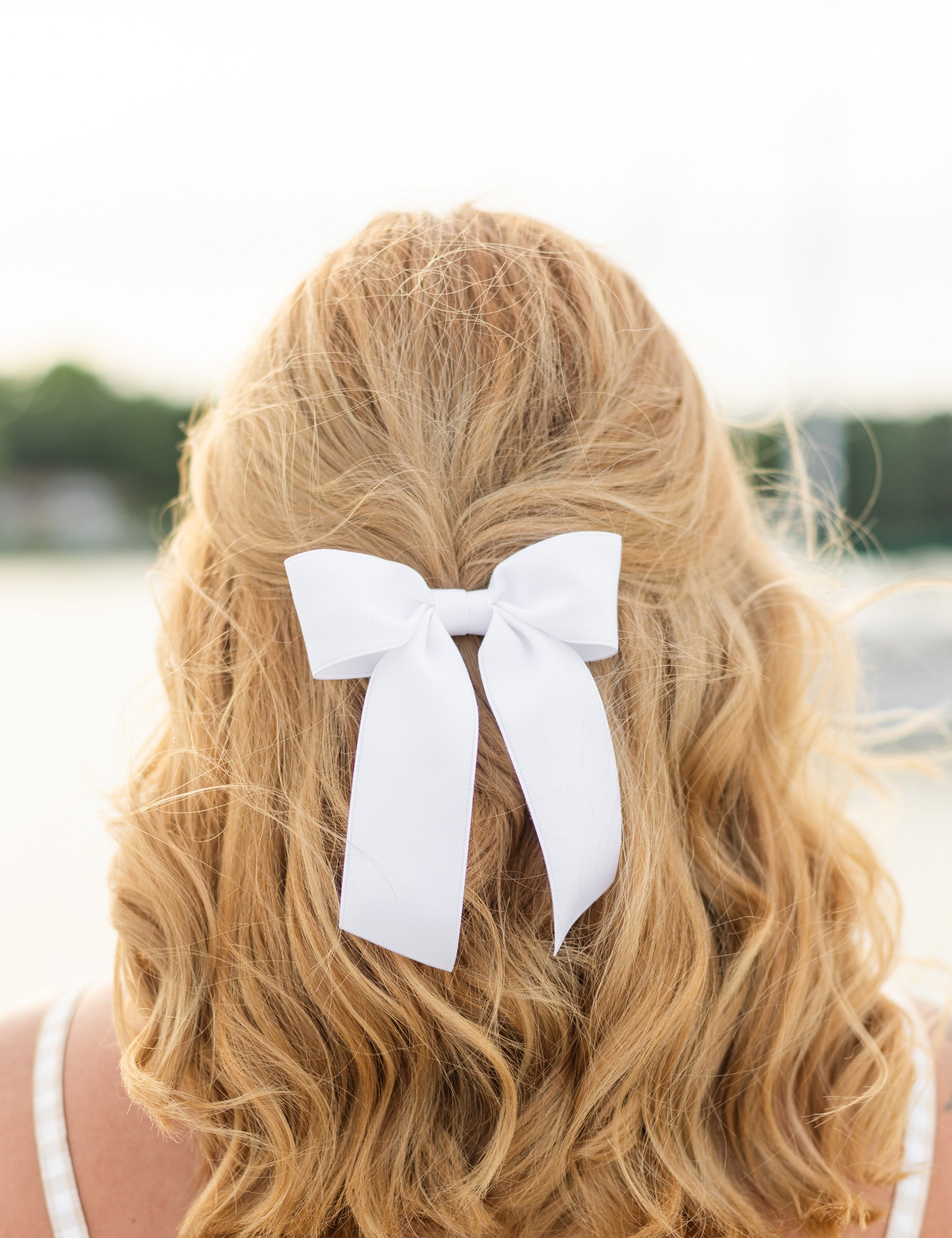 Delora Matte Satin Bow