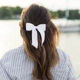 Delora Matte Satin Bow