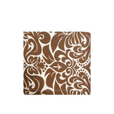 gracious chocolate brown printed cloth cocktail napkins