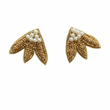 Calypso Studs in Gold/Pearl