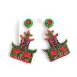 Festive Pagoda Earrings