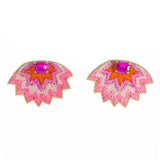 Soho Studs in Pink and Orange