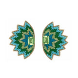 Soho Studs in Blue and Green