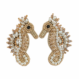 Gold Seahorse Earrings