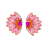 Soho Studs in Pink and Orange