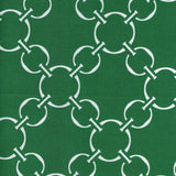 linked-up ivy green reversible bold striped chocolate brown printed round quilted cloth placemats