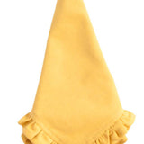 ochre yellow solid ruffle cloth dinner napkins