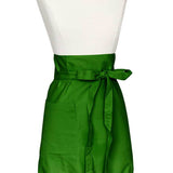 peridot green solid cloth bistro aprons