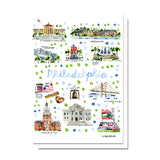 Philadelphia, PA Map Card