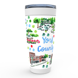 York County, SC Map Tumbler