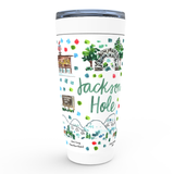 Jackson Hole, WY Map Tumbler