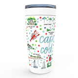 Cape Cod, MA Map Tumbler