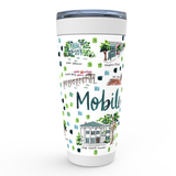 Mobile, AL Map Tumbler