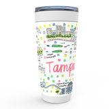 Tampa, FL Map Tumbler