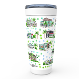 Folly Beach, SC  Map Tumbler
