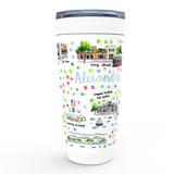 Alexandria, VA Map Tumbler
