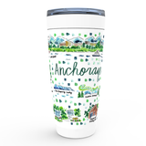 Anchorage, AK Map Tumbler