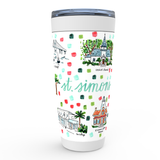 St. Simons, GA Map Tumbler