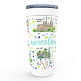 Barcelona, Spain Map Tumbler