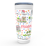 Miami, FL Map Tumbler