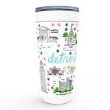 Detroit, MI Map Tumbler