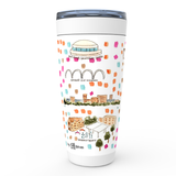 Fort Worth, TX Map Tumbler