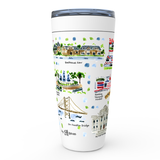 Philadelphia, PA Map Tumbler