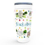Blacksburg, VA Map Tumbler