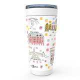 Madrid, Spain Map Tumbler