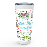 Martha's Vineyard, MA Map Tumbler