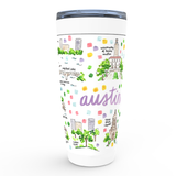 Austin, TX Map Tumbler