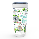 South Bend, IN Map Tumbler
