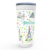 Paris, France Map Tumbler