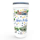 Ann Arbor, MI Map Tumbler