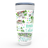 Amelia Island, FL Map Tumbler