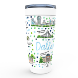 Dallas, TX Map Tumbler