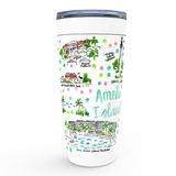 Amelia Island, FL Map Tumbler