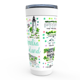 Amelia Island, FL Map Tumbler