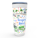 Virginia Beach, VA Map Tumbler