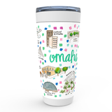 Omaha, NE Map Tumbler