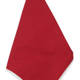 scarlet red solid with white trim cloth dinner napkins